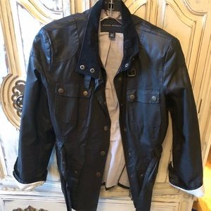 Banana Republic faux leather/rain slicker